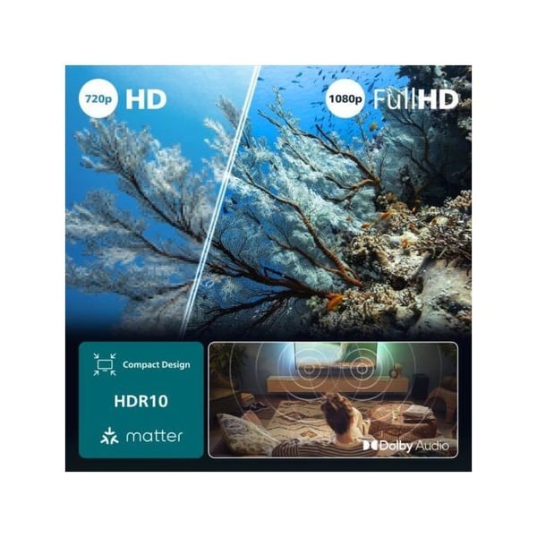 LCD-televisio - PHILIPS - 32PFS6900 - 32 tuumaa - Full HD - Älykäs televisio Ambilightilla