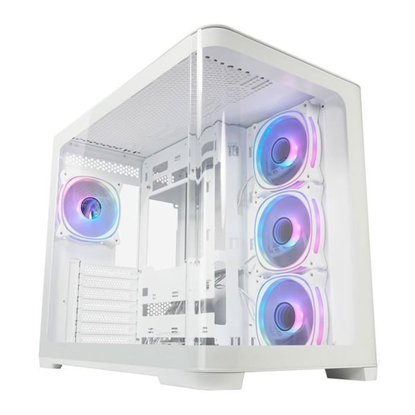 Speldatorlåda - LC-Power Gaming 8001W Pro-Storm Light - Kompatibel ATX - Modern design