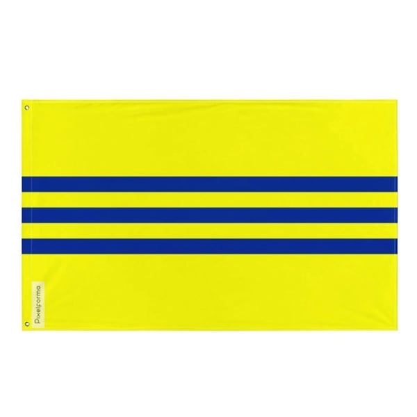 Cochinchines flagga – 160 x 240 cm – Hållbar polyester – 2 metallöglor – Inomhus / Utomhus – Pixelforma