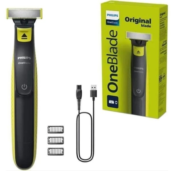 Philips Oneblade QP2724/10 rakapparat - 3 tillbehör (1 / 3 / 5 mm) ingår - uppladdningsbar trådlös