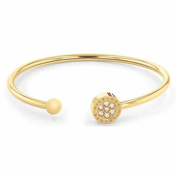 Massiv förgyllt armband med kristaller 2780571