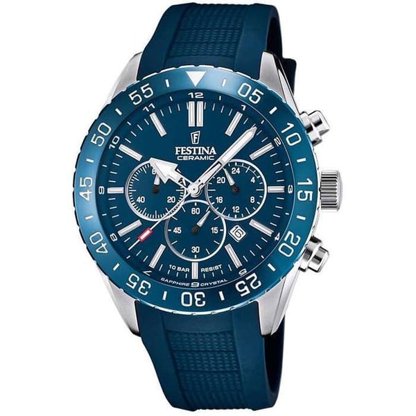 Klocka - Festina - 20515 - Analog - Kvarts - Blå silikonarmband