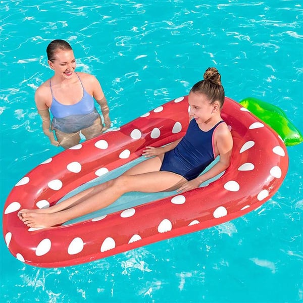 Poolmadrass - BESTWAY - Sweet Summer - Flerfärgad - Nätbotten - För barn 6+