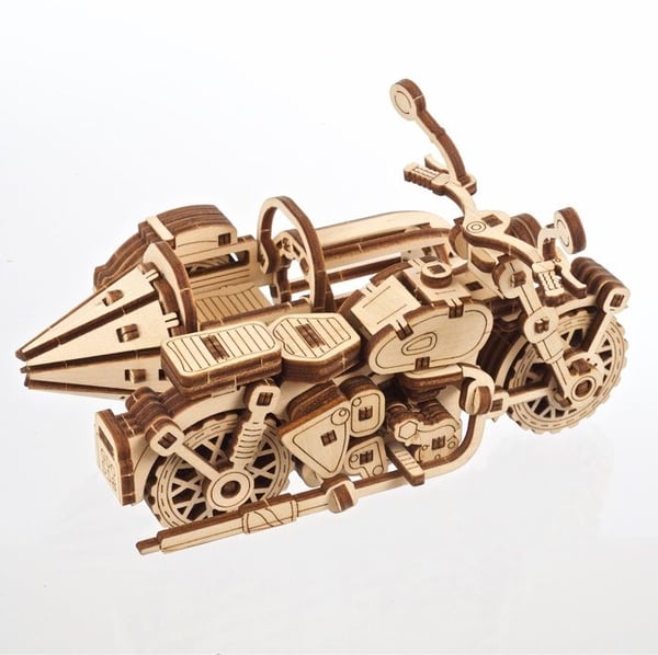 Hagrid's Flying Motorbike™ - Ugears - 3D-träpussel