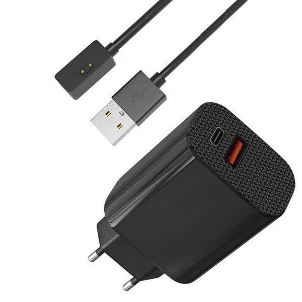 Laddare 12W + Kabel Kompatibel med Xiaomi Smart Band 7 Pro/Smart Band Pro - Redmi Watch 3/2 Lite/2 Phonillico®