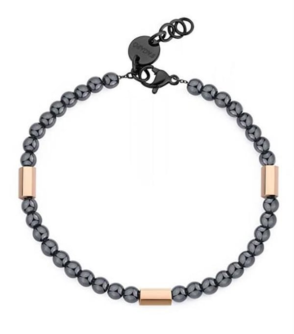 Armband - S'AGAPÕ - Riot SRT13 - Hemaatit - Stål - Roséguld