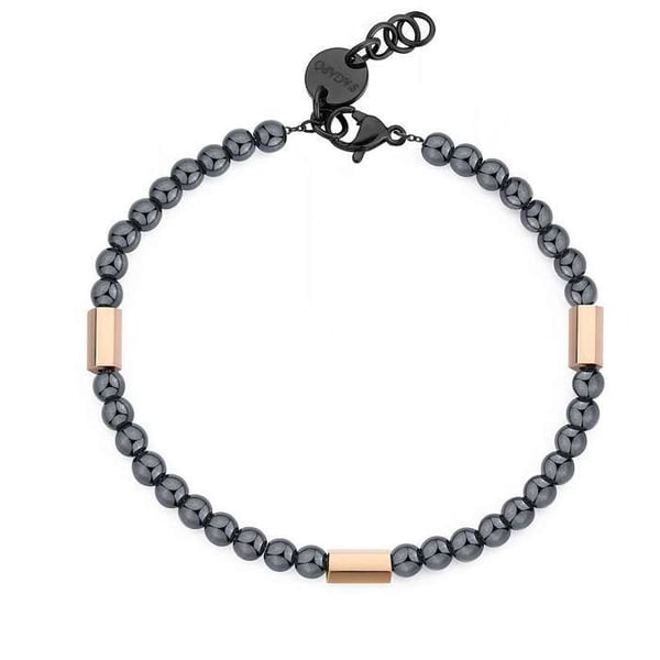 Armband - S'AGAPÕ - Riot SRT13 - Hemaatit - Stål - Roséguld