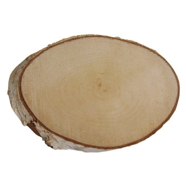 Oval björk skiva Ø21 - 23 cm