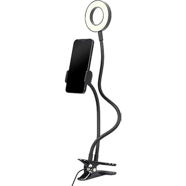 Lysring - GEMBIRD - LED-RING4-PH-01 - Hvid - Telefondisplay - Optimal belysning