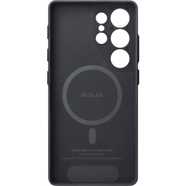 Pitaka Etui för PIN-knapp svart/grå enhetlig Samsung Galaxy S25 Ultra
