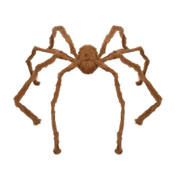Jätte-spindel - LILLA CLOWN - 128 cm - Brun - Halloween-dekoration - Stor