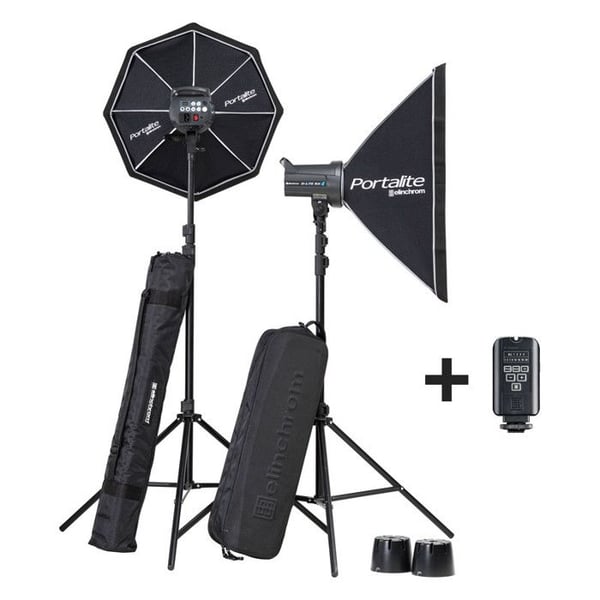 ELINCHROM DLITE RX 4 SOFTBOX TO GO studiobelysningssats