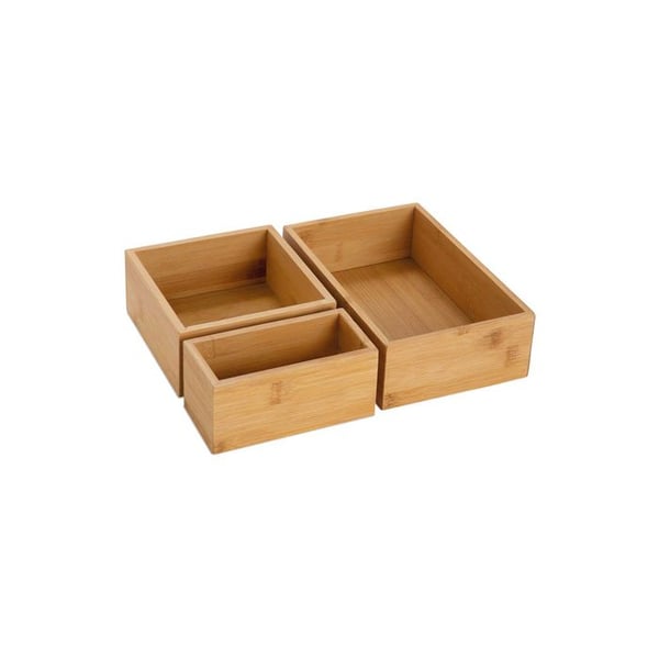 Set med 3 förvaringslådor 30x23x7cm Ax73022 Andrea House - Andrea House
