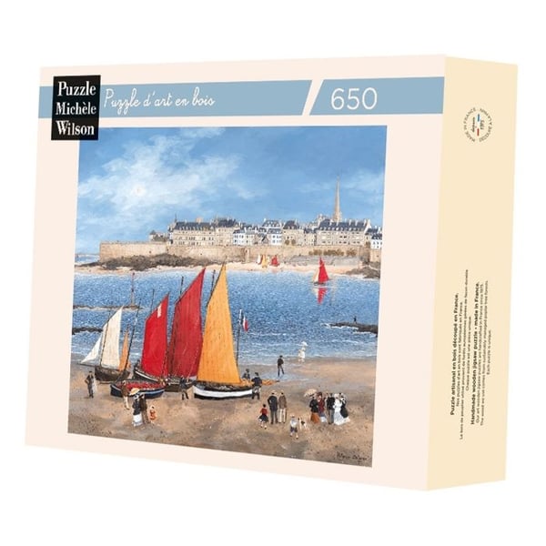Pussel Michèle Wilson - Vallarna i Saint-Malo Delacroix - WILSON JEUX