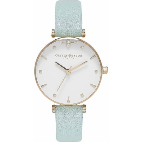 Klocka - Olivia Burton - OB16AM143 - Grön Mynta Läder - Analogen - 30mm