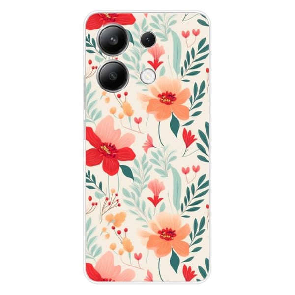 Silikonskal med tryck kompatibel med Xiaomi Redmi Note 13 4G Blomvägg