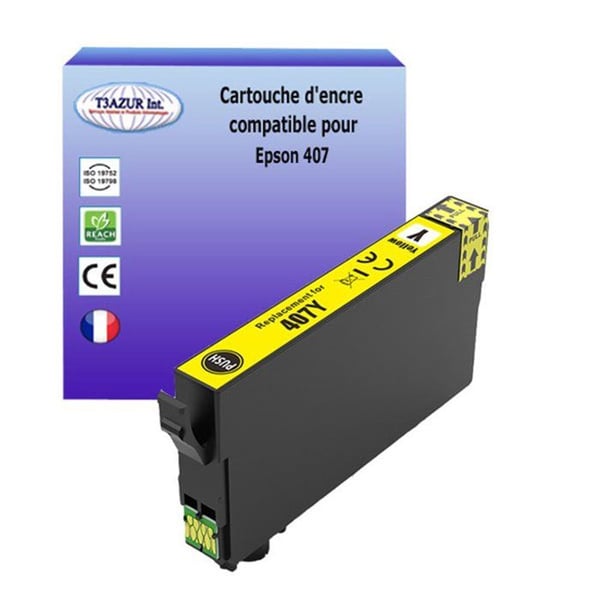Generisk bläckpatron Epson WF-4745, WF-4745DTWF, WorkForce Pro WF-4745, WorkForce Pro WF-4745DTWFF, 407XL - Gul Generisk bläckpatron Epson WF-4745, WF-4745DTWF, WorkForce Pro WF-4745, WorkForce Pro WF-4745DTWFF, 407XL - Gul