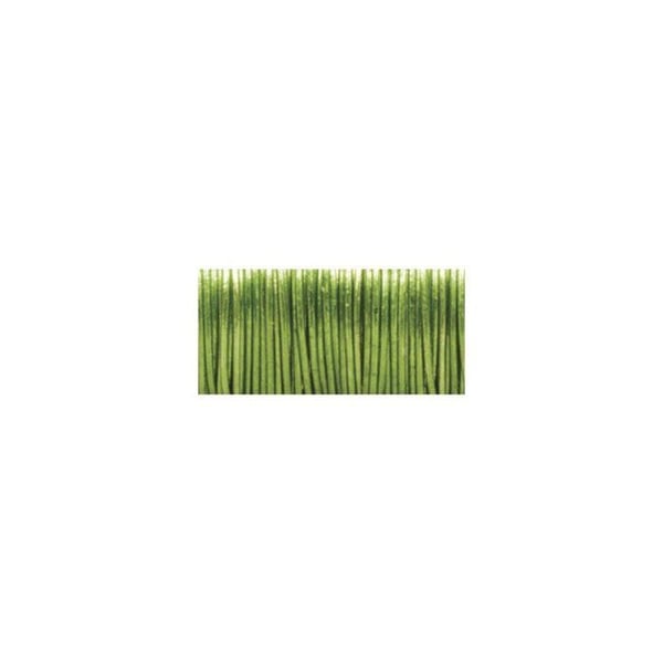 Blomstertråd, 0,55mm ø, grön maj, Träspole, 100g