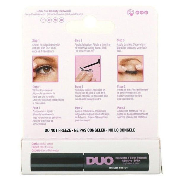 Ardell 5g Duo Rosewater & Biotin Striplash mörkt lim, lösögonfransar