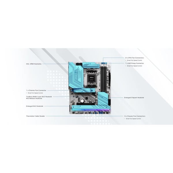 Moderkort - ASRock - X870E Pro RS - AM5 - ATX - 64 GB RAM max