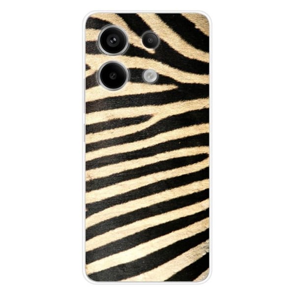 Tryckt silikonfodral som är kompatibelt med Xiaomi Redmi Note 13 Pro 5G Zebra