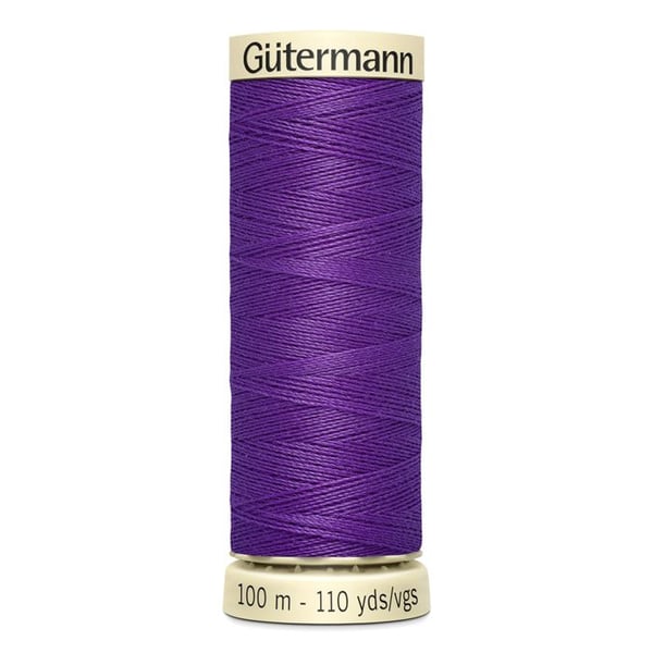 Set med 5 spolar 100m Tråd 100% polyester Gutermann Ref 788988 - Att 392 - lila