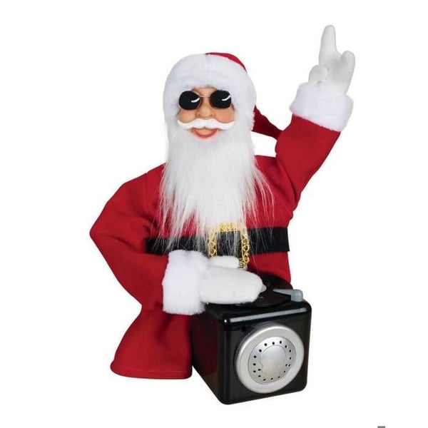 Automatisera DJ Farbror Jul - LILLA CLOWN - 23713 - Animatronik - Animerad dekoration - 35 cm