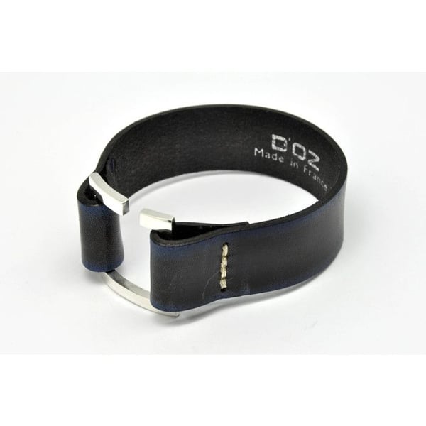 D'OZ för män - Armband för män i blått läder storlek L