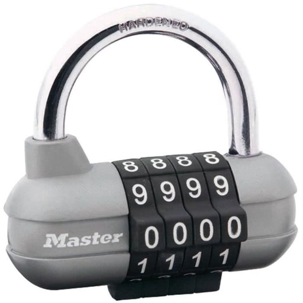 Kombinationshänglås - MASTER LOCK - 1520EURD - Grå - 5,9 x 6,4 x 2,6 cm