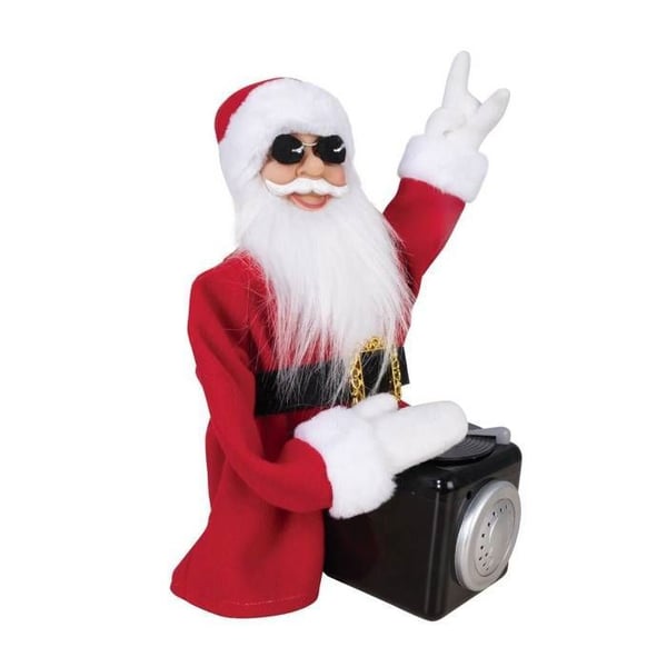 Automatisera DJ Farbror Jul - LILLA CLOWN - 23713 - Animatronik - Animerad dekoration - 35 cm