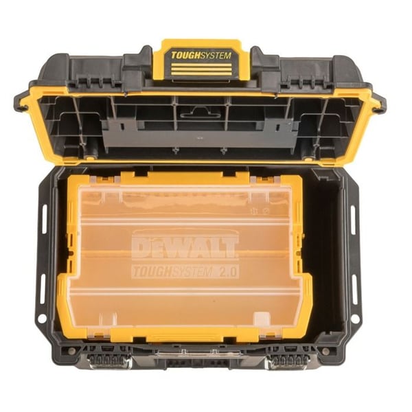Værktøjskasse - DEWALT - DWST08035-1 - TOUGHSYSTEM 2.0 - 4 rum - IP65 vandtæt