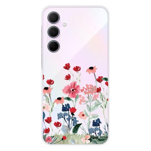 Silicone-skal med tryck kompatibel med Samsung Galaxy A55 5G Blommig vår