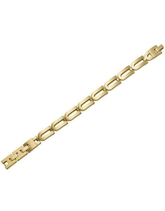 Armband - FOSSIL - D-Link JF04691710 - Guldpläterad stål - Stiliserad design - Guld färg