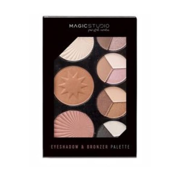 Ögonskuggor - MAGIC STUDIO - Palett 12 nyanser - Intensiva pigment - Kompakt - Praktisk för resor