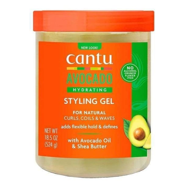 Styling Gel - CANTU - Återfuktande avokado - Skadat hår - Sulfatfritt - 300ml