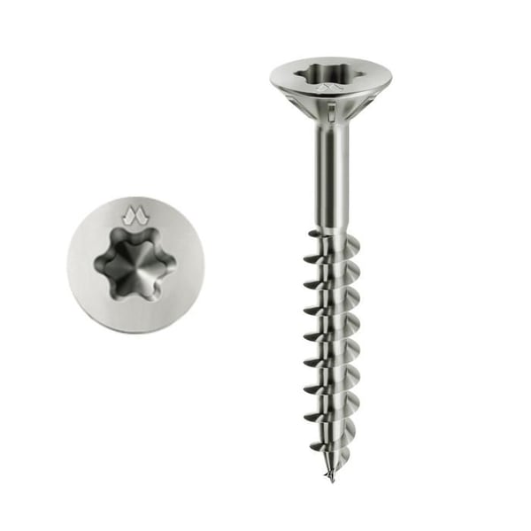 MUSTAD Panelvit skruer - Torx - Ø5x100 mm - Delvis gevindfræsning - Kasse med 200 - PFACXP501000C8C