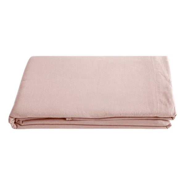 Palace 100% tvättad färgad bomull platt lakan, 63 trådar/cm² Vent du sud - Palace Rose - 240 x 290 cm för dubbelsäng