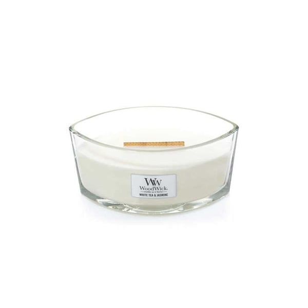 CANDELA ELLISSE ELLIPSE GLAS HVID TE & JASMIN