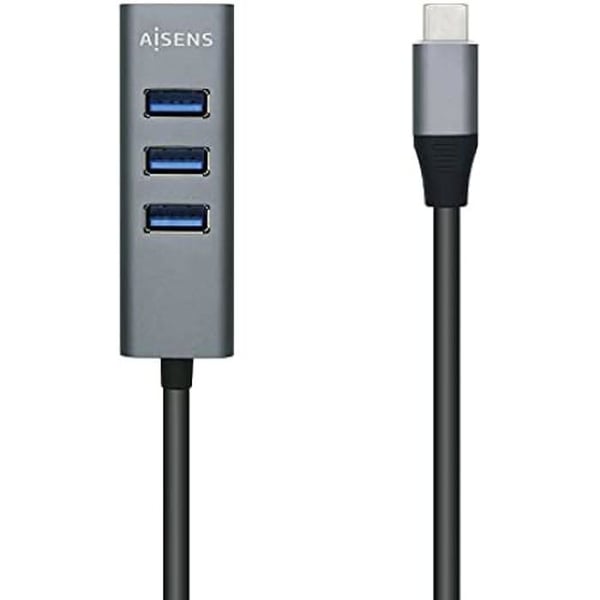 USB 3.1-hubb - AISENS - A109-0508 - 4 portar - USB-C - Överströmskydd