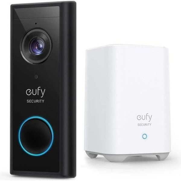 EUFY 2K ansluten videointercom - Inget abonnemang - Batteri - Vit