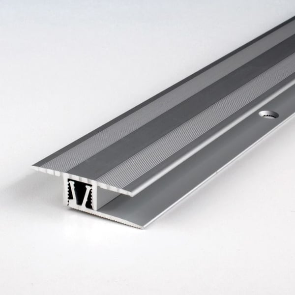 Tröskelprofil H 7 - 10 mm 33,5 mm bred anodiserad aluminium Silver L 900 mm