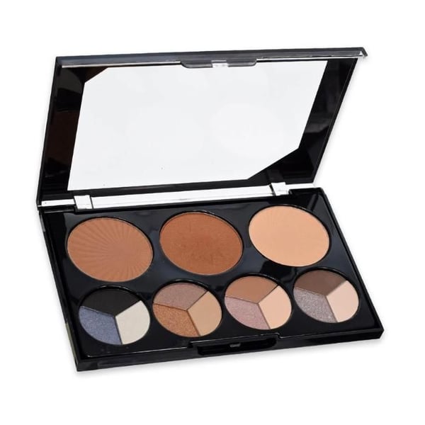 Ögonskuggor - MAGIC STUDIO - Palett 12 nyanser - Intensiva pigment - Kompakt - Praktisk för resor