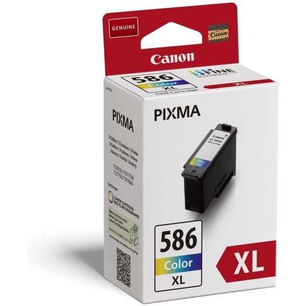 Mustekasetti - CANON - CL-586XL - 3 väriä - Pakkaus 1 - XL