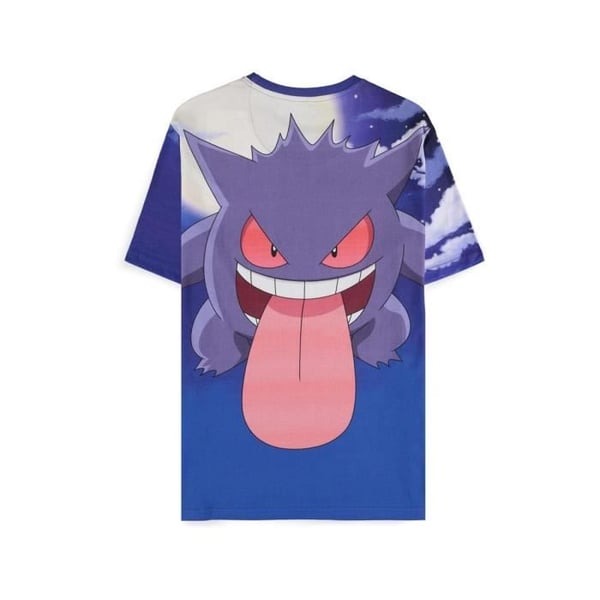 T-shirt - DIFUZED - Gengar - Bomull - Vit - Kortärmad - Vuxen