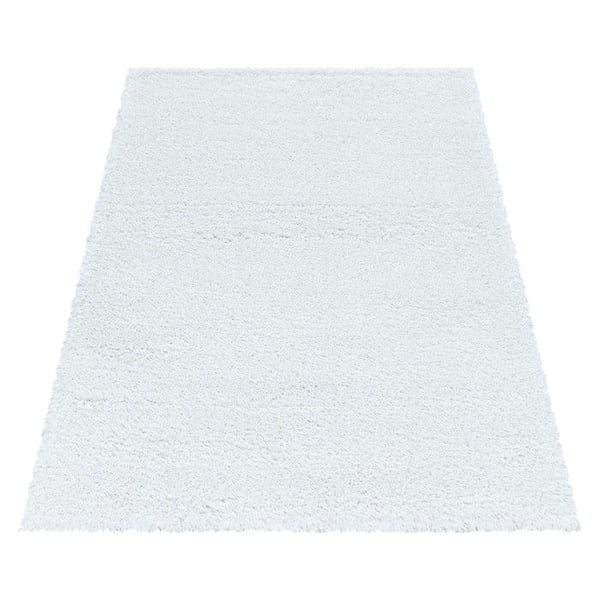 Shaggy matta - MELIS HOME - 280x370 cm - Tjock och mjuk - Långa hår 30 mm - Vit