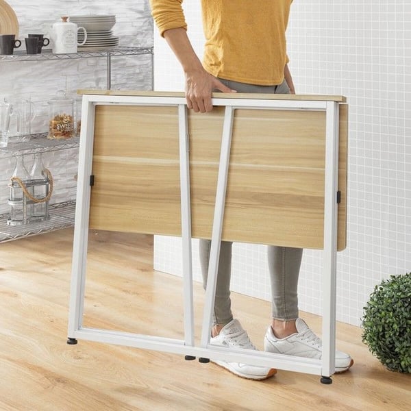 Fällbart skrivbord - InnovaGoods - Dolenkaf - Vit - 120x60 cm - Lätt montering
