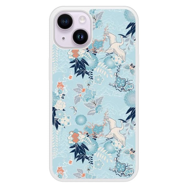 Förstärkt silikonskal med tryck kompatibel med Apple iPhone 14 Kimono