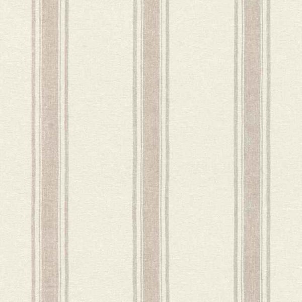 tapet med striper non-woven 555622 tapet med striper non-woven 53 x 1005 cm Rasch Lirico beige hvit