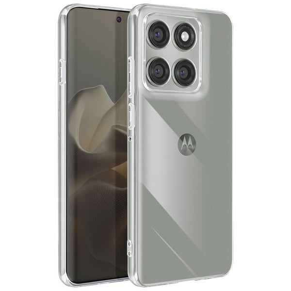 Skal - AVIZAR - Motorola Edge 60 Pro - Mjuk Silikon - Transparent - Stötresistent