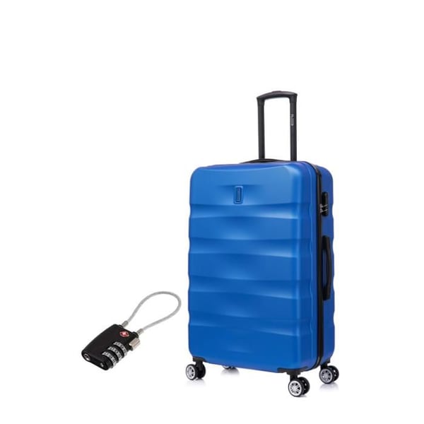 Resväska Storlek 75cm 23kg | Resväska CELIMS AeroWave | 360-hjul | Lås | Blå